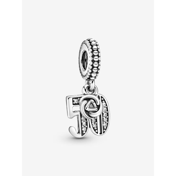 Pandora Sterling Silver 50th Celebration Dangle Charm Image 1