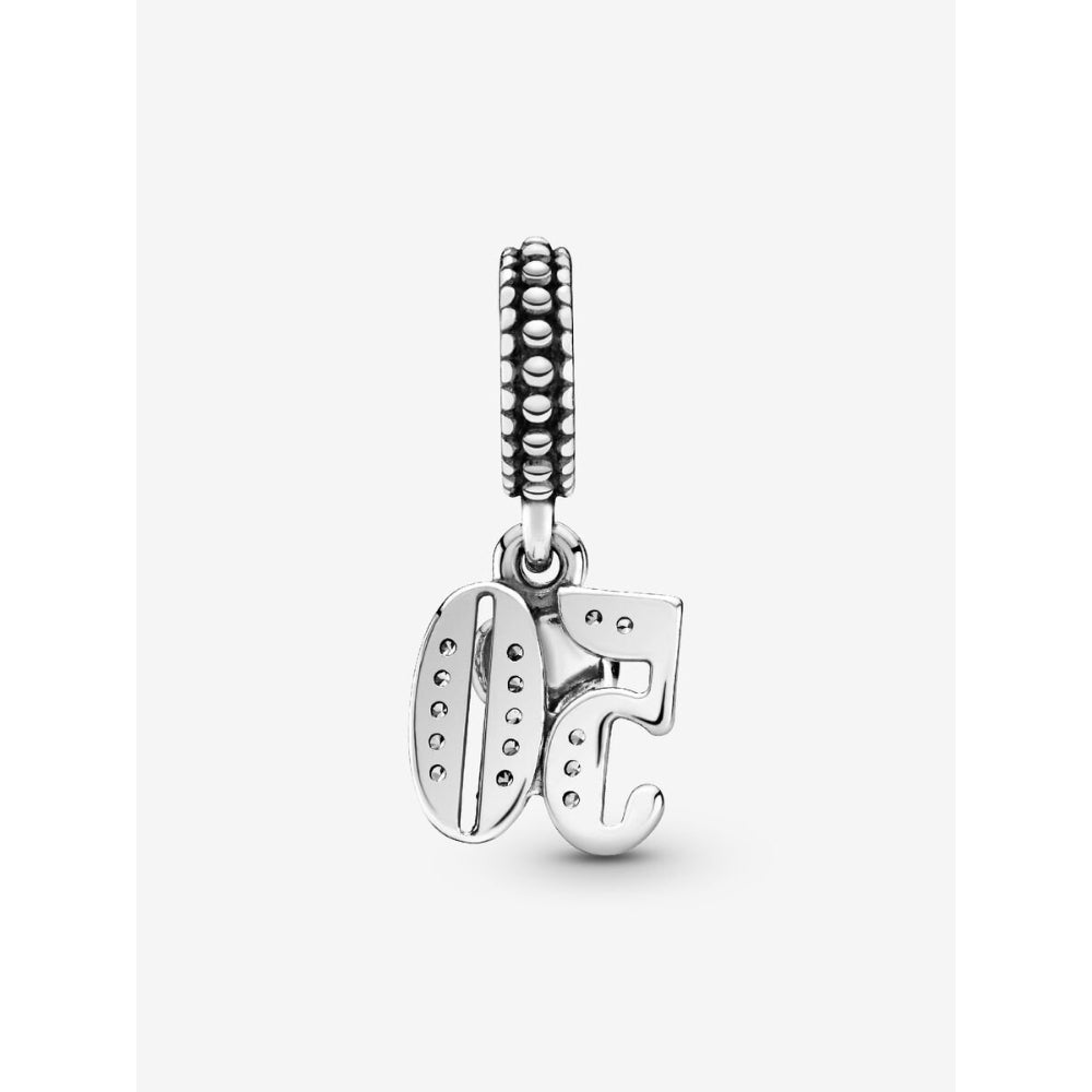 Pandora Sterling Silver 50th Celebration Dangle Charm Image 4