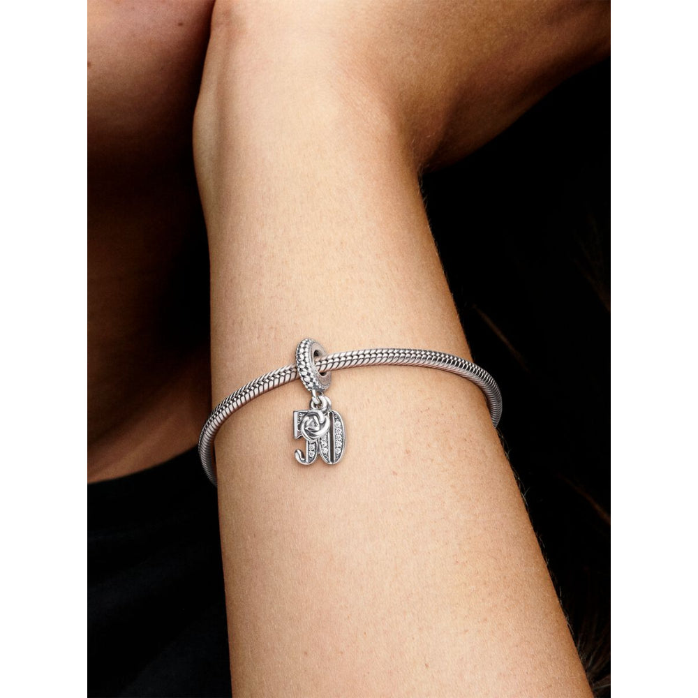 Pandora Sterling Silver 50th Celebration Dangle Charm Image 2
