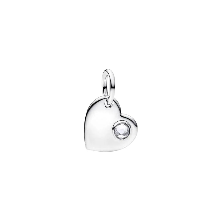 Pandora Silver Birthstone Heart Dangle Charm