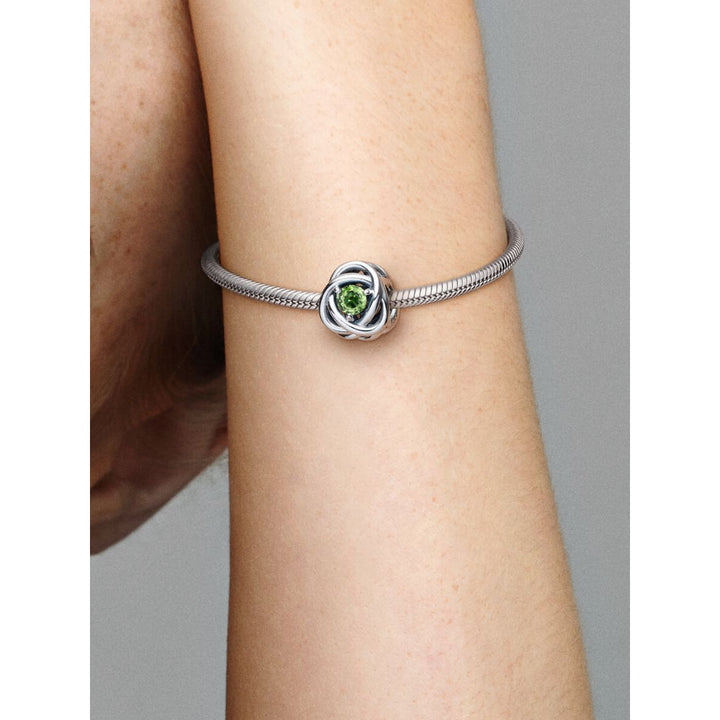 Pandora Sterling Silver August Birthstone Eternity Circle Charm Image 2