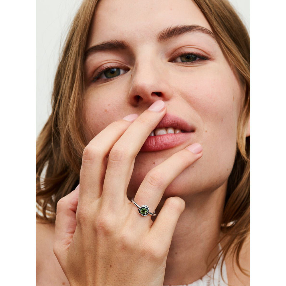 Pandora Sterling Silver August Birthstone Eternity Circle Ring Image 3