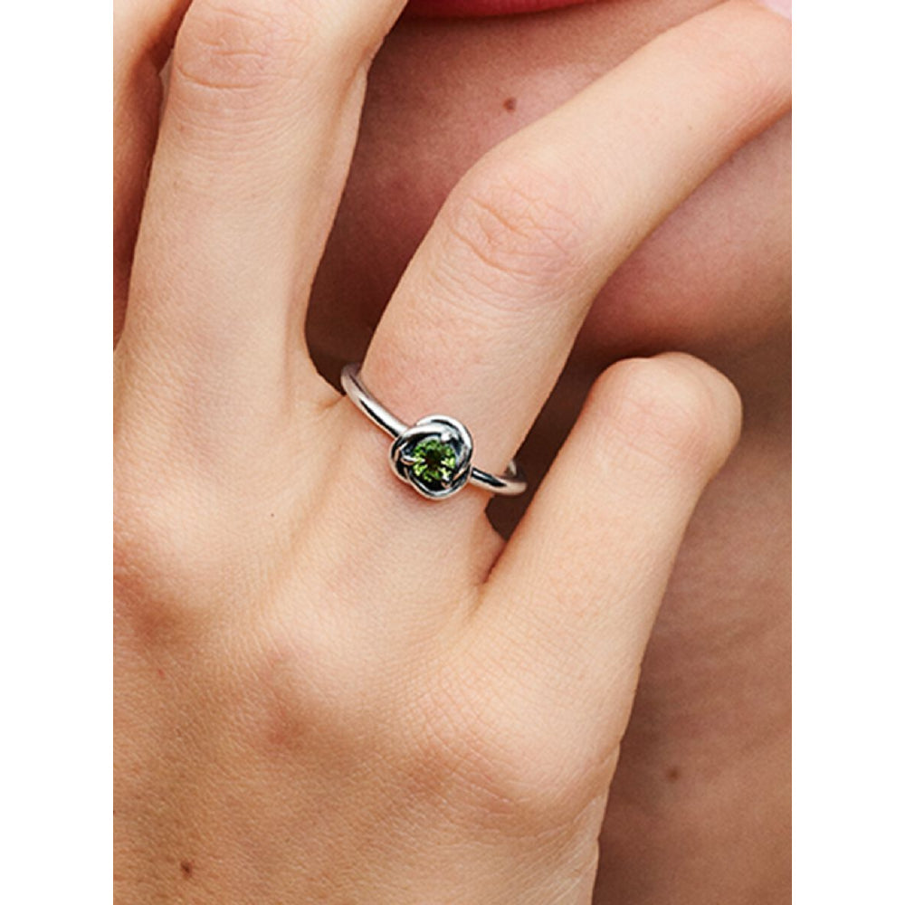 Pandora Sterling Silver August Birthstone Eternity Circle Ring Image 2