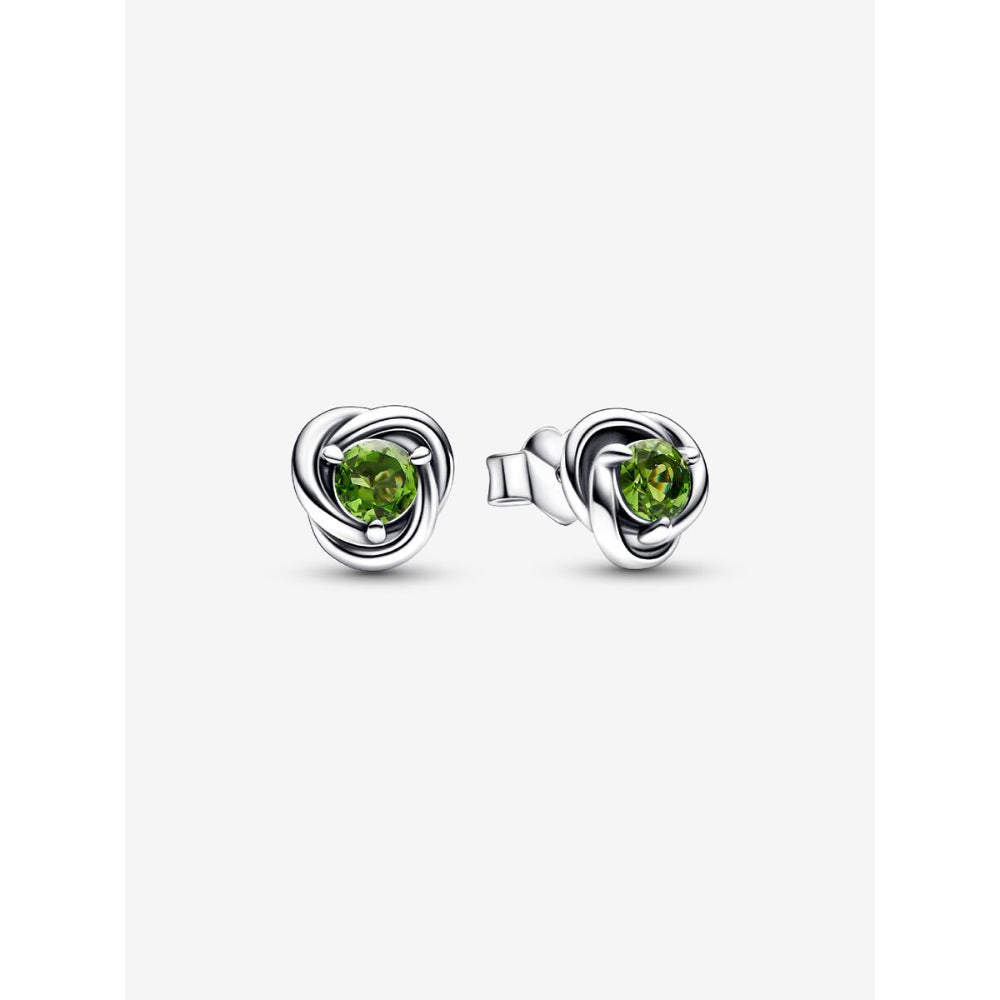 Pandora Sterling Silver August Birthstone Eternity Circle Stud Earrings Image 1