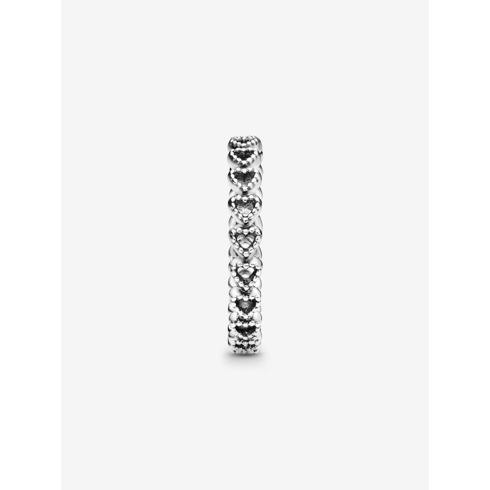 Pandora Sterling Silver Band of Hearts Ring Image 6