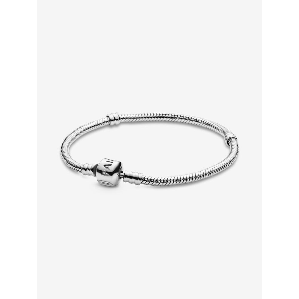 Pandora Sterling Silver Barrel Clasp Snake Chain Bracelet - 590702HV Image 1