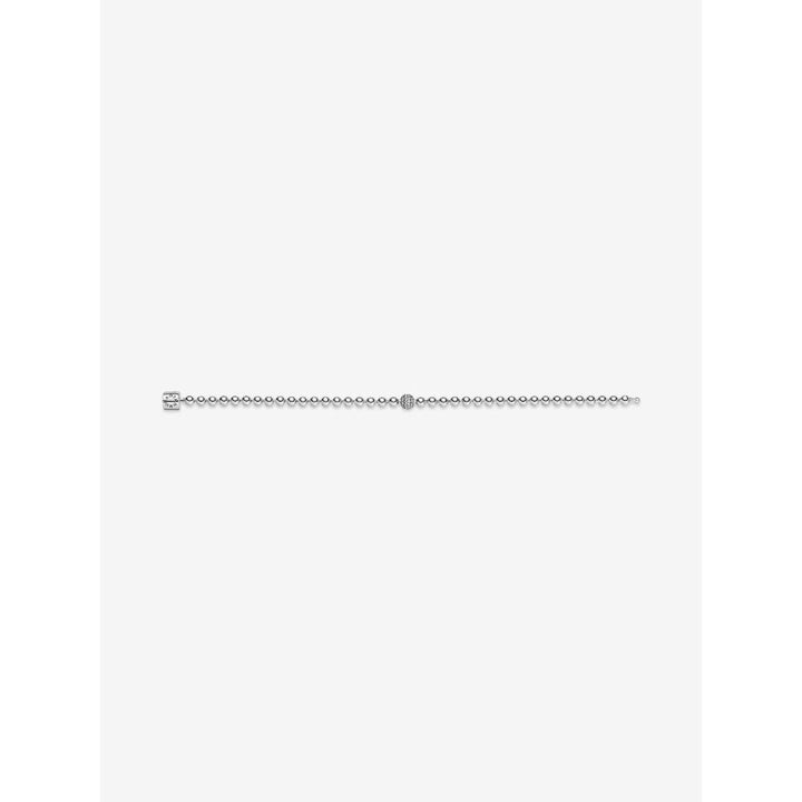 Pandora Sterling Silver Beads & Pave Bracelet Image 5
