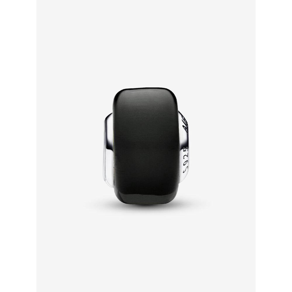 Pandora Sterling Silver Black Mini Murano Glass Charm Image 4