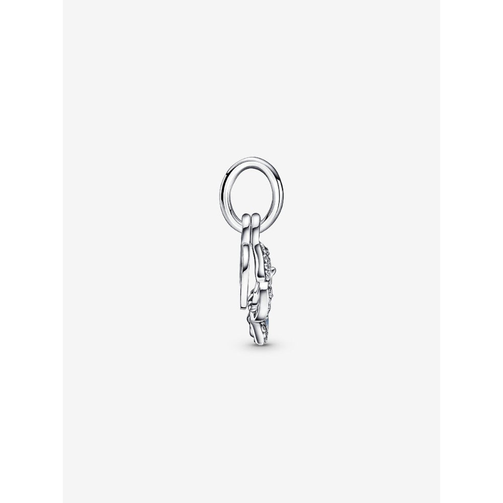 Pandora Sterling Silver Blue Butterfly & Quote Double Dangle Charm Image 6