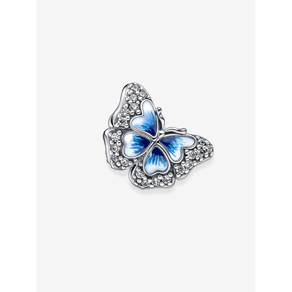 Pandora Sterling Silver Blue Butterfly Sparkling Charm Image 5