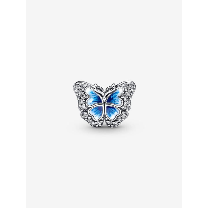 Pandora Sterling Silver Blue Butterfly Sparkling Charm Image 6