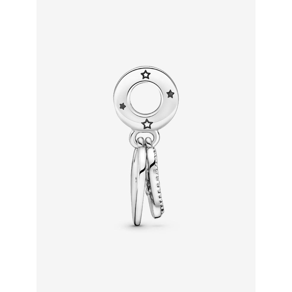 Pandora Sterling Silver Cats & Hearts Dangle Charm Image 6