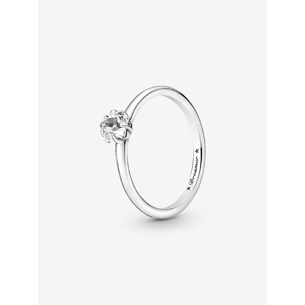 Pandora Sterling Silver Celestial Sparkling Star Solitaire Ring Image 1