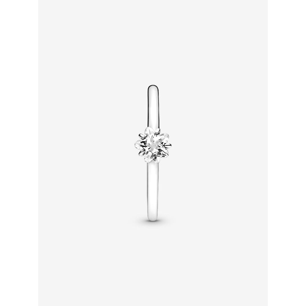 Pandora Sterling Silver Celestial Sparkling Star Solitaire Ring Image 5