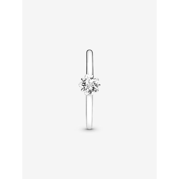 Pandora Sterling Silver Celestial Sparkling Star Solitaire Ring Image 5