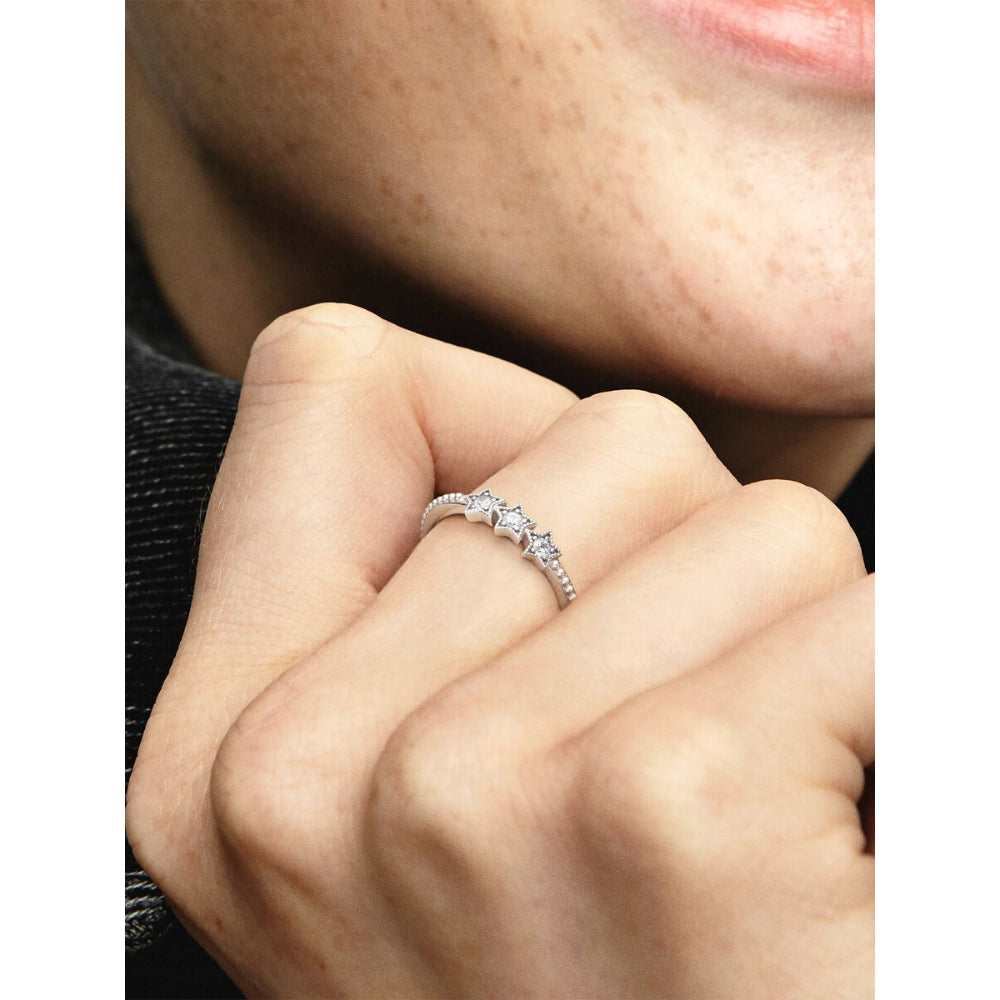 Pandora Sterling Silver Celestial Stars Ring Image 2