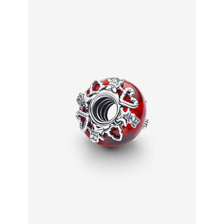 Pandora Sterling Silver Christmas Magic Murano Glass Charm Image 7