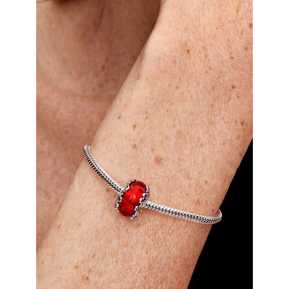 Pandora Sterling Silver Christmas Magic Murano Glass Charm Image 2
