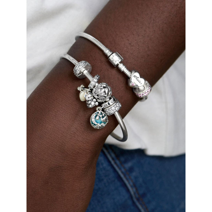 Pandora Sterling Silver Clear Pave Clip Charm Image 3