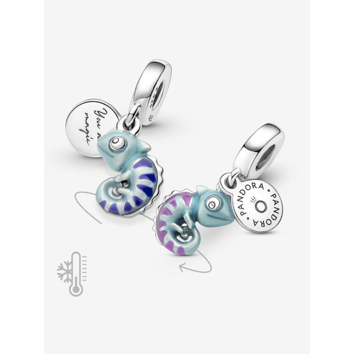 Pandora Sterling Silver Colour - Changing Chameleon Dangle Charm Image 3
