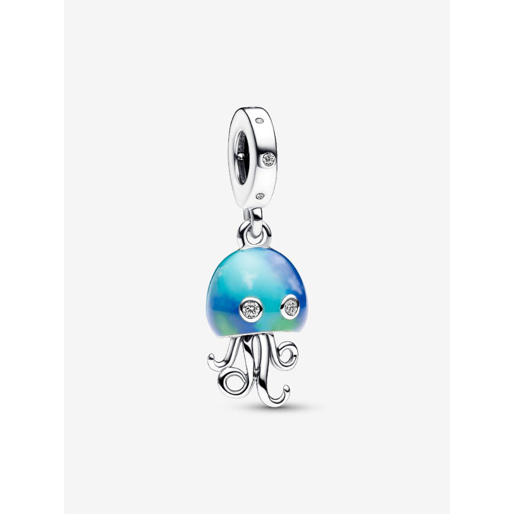 Pandora Sterling Silver Colour - Changing Jellyfish Dangle Charm Image 1
