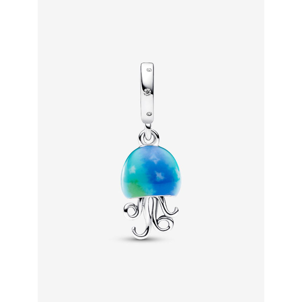 Pandora Sterling Silver Colour - Changing Jellyfish Dangle Charm Image 3