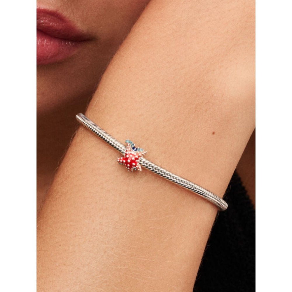 Pandora Sterling Silver Colourful Starfish Mini Charm Image 2