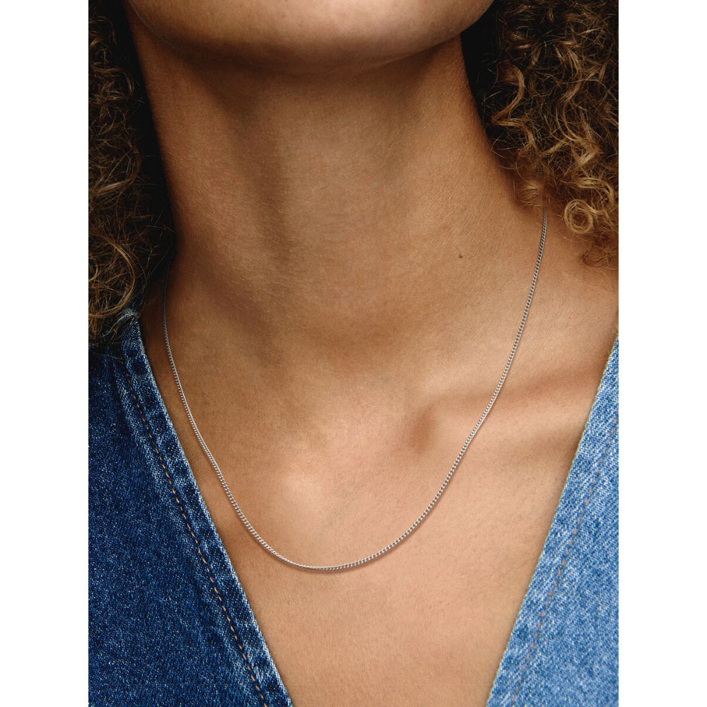 Pandora Sterling Silver Curb Chain Necklace Image 2
