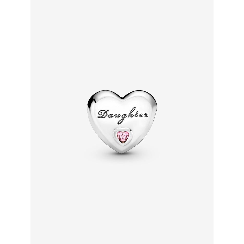 Pandora Sterling Silver Daughter Heart Charm Image 4
