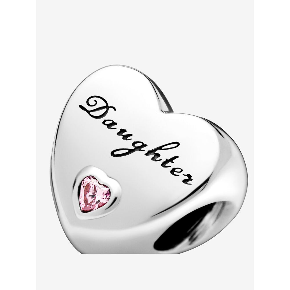 Pandora Sterling Silver Daughter Heart Charm Image 6