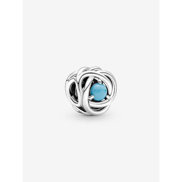 Pandora Sterling Silver December Birthstone Eternity Circle Charm Image 1