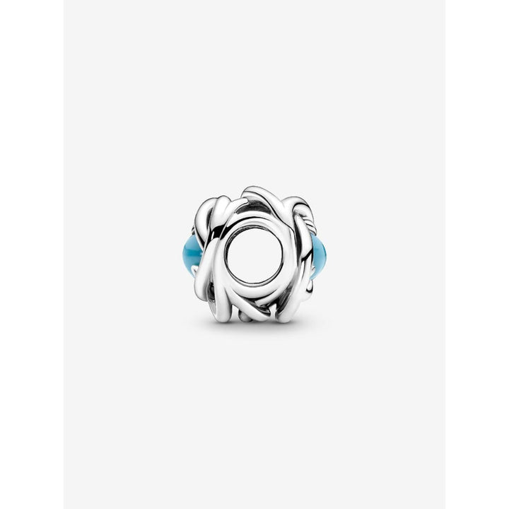 Pandora Sterling Silver December Birthstone Eternity Circle Charm Image 4
