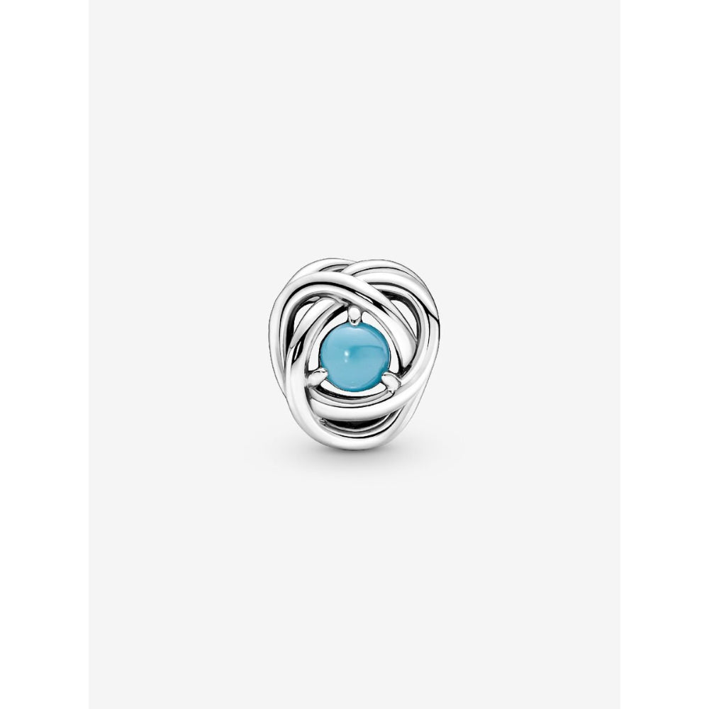 Pandora Sterling Silver December Birthstone Eternity Circle Charm Image 5