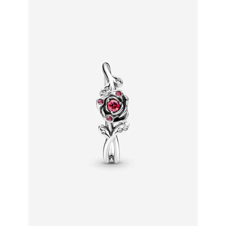 Pandora Sterling Silver Disney Beauty and The Beast Rose Ring Image 5