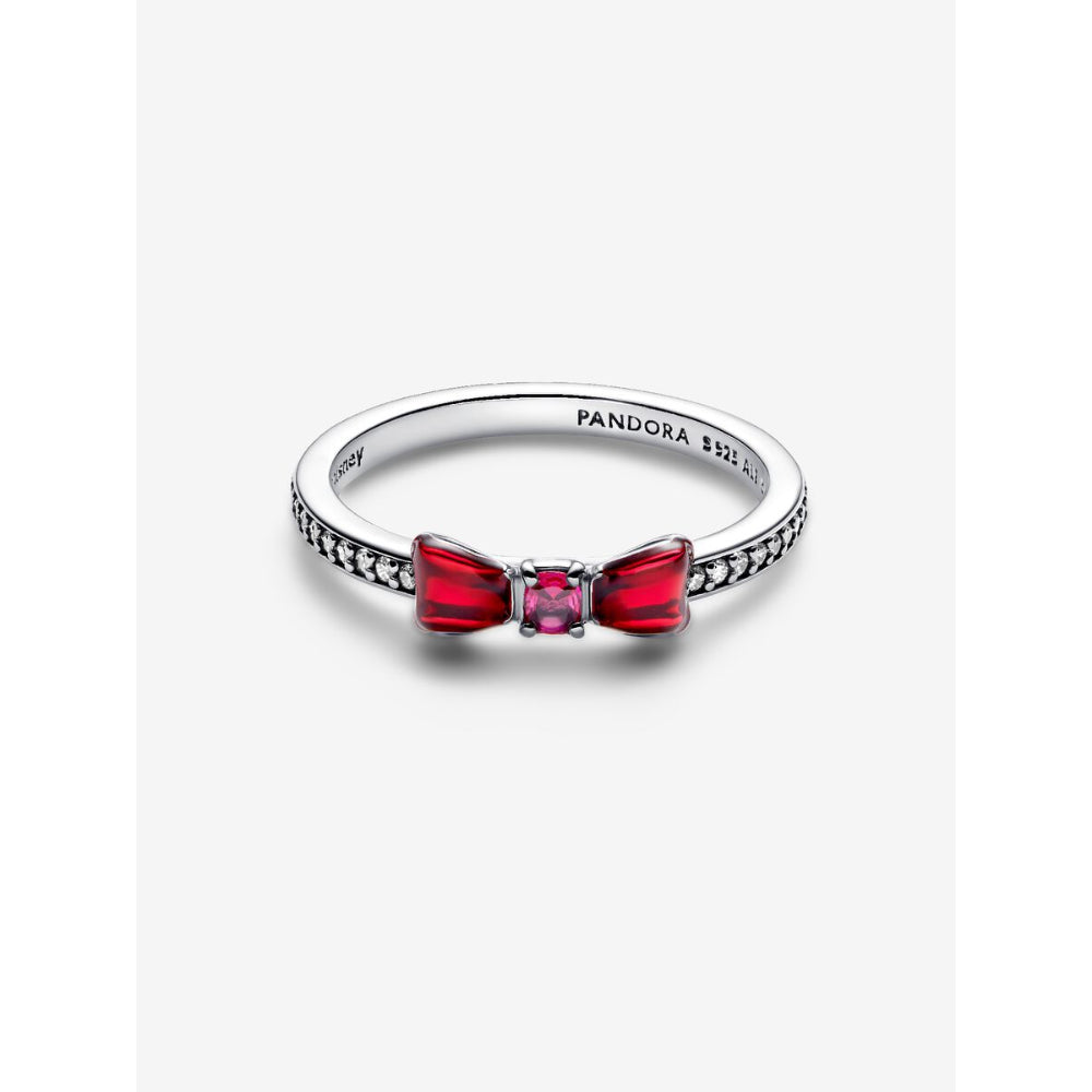 Pandora Sterling Silver Disney Princess Snow White Bow Ring Image 5