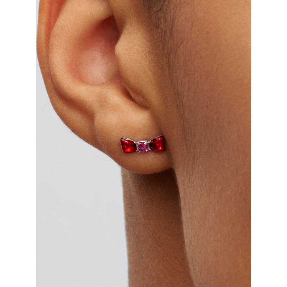 Pandora Sterling Silver Disney Snow White Bow Stud Earrings Image 2