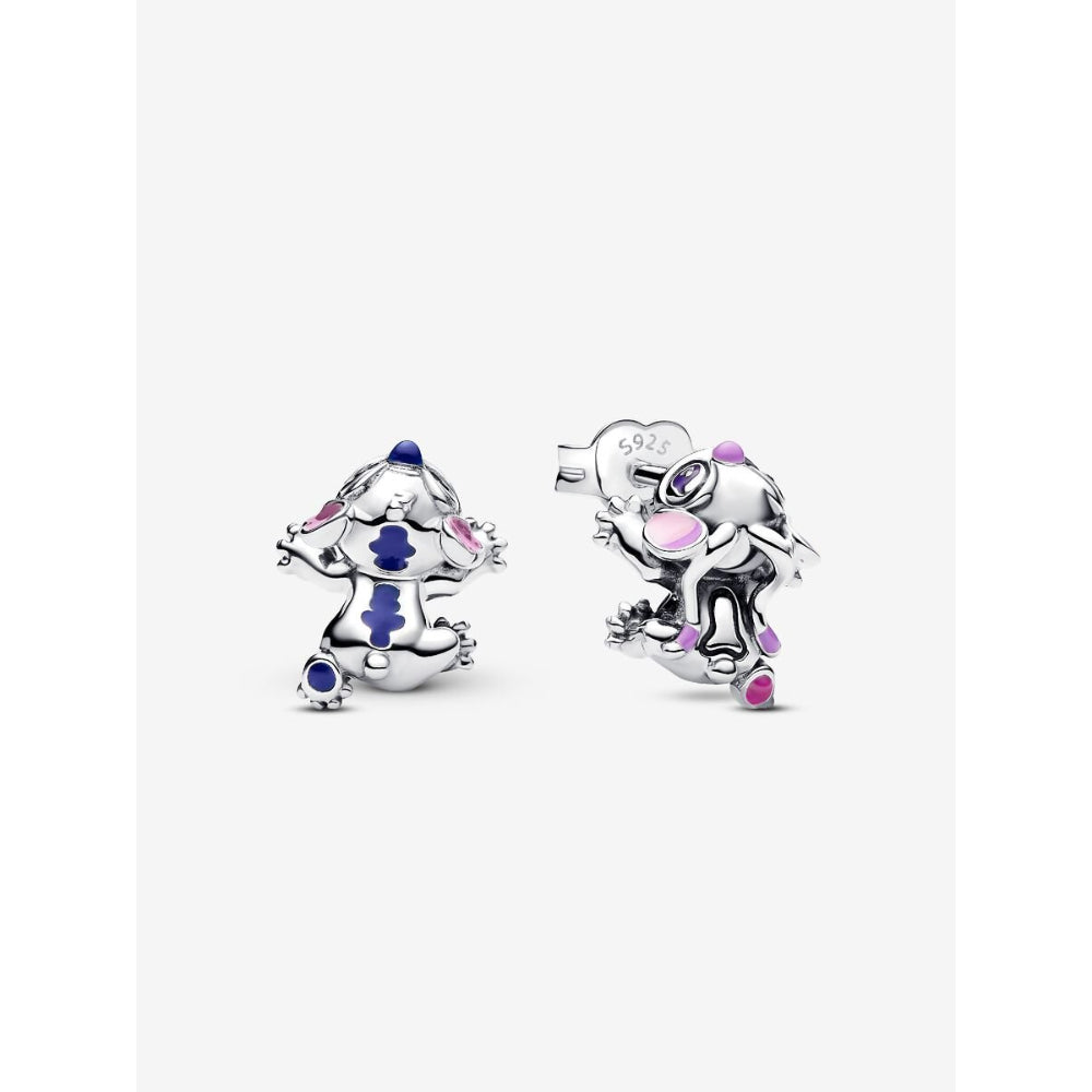 Pandora Sterling Silver Disney Stitch & Angel Stud Earrings Image 1