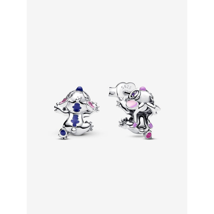 Pandora Sterling Silver Disney Stitch & Angel Stud Earrings Image 1