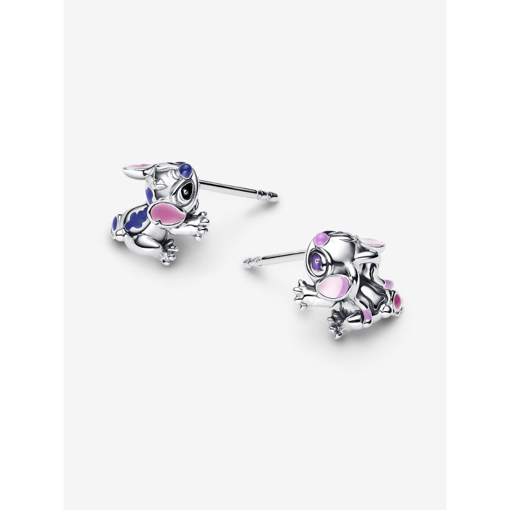Pandora Sterling Silver Disney Stitch & Angel Stud Earrings Image 4