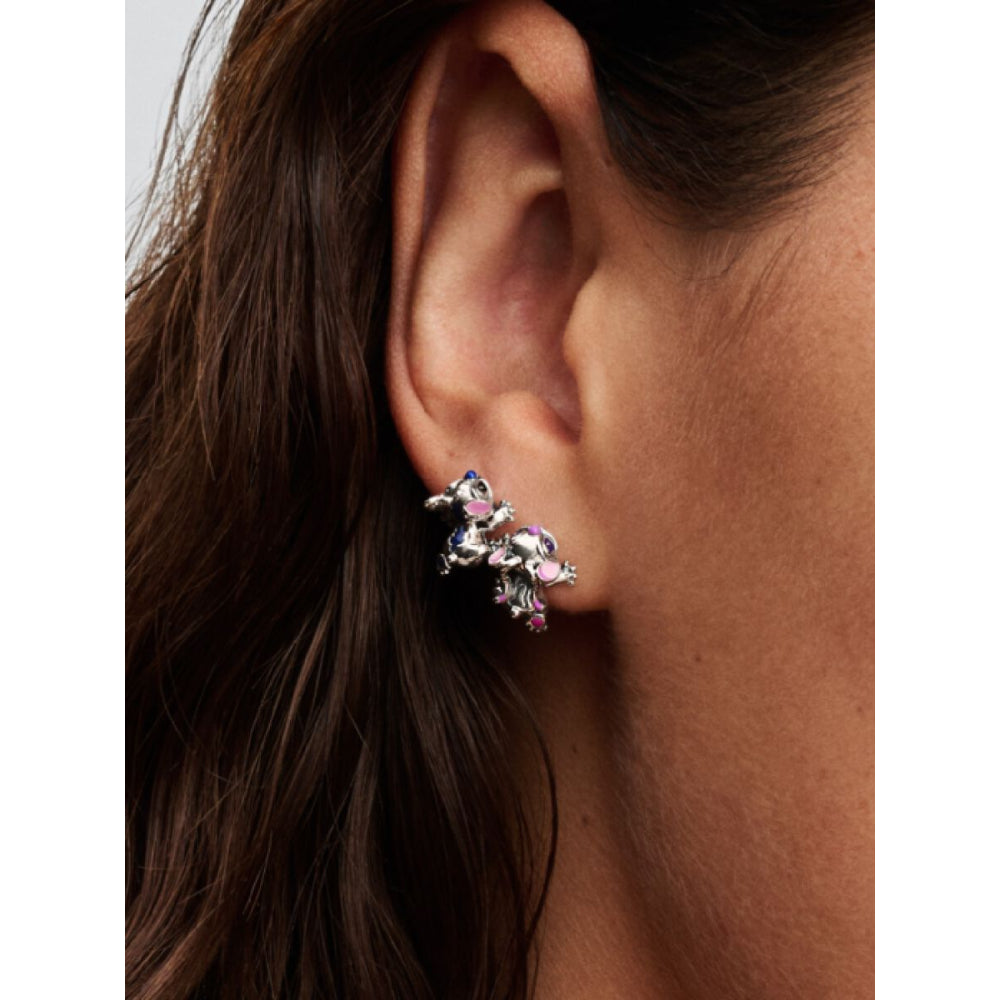 Pandora Sterling Silver Disney Stitch & Angel Stud Earrings Image 2