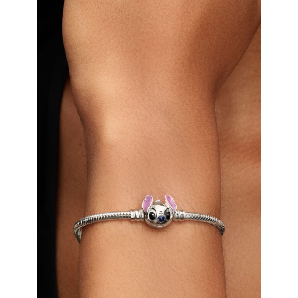 Pandora Sterling Silver Disney Stitch Snake Chain Bracelet Image 2