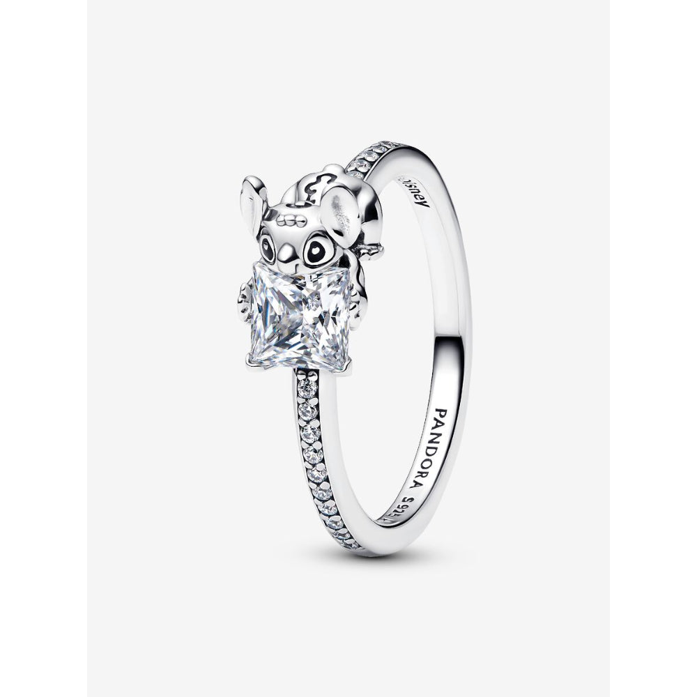 Pandora Sterling Silver Disney Stitch & Stone Ring Image 1