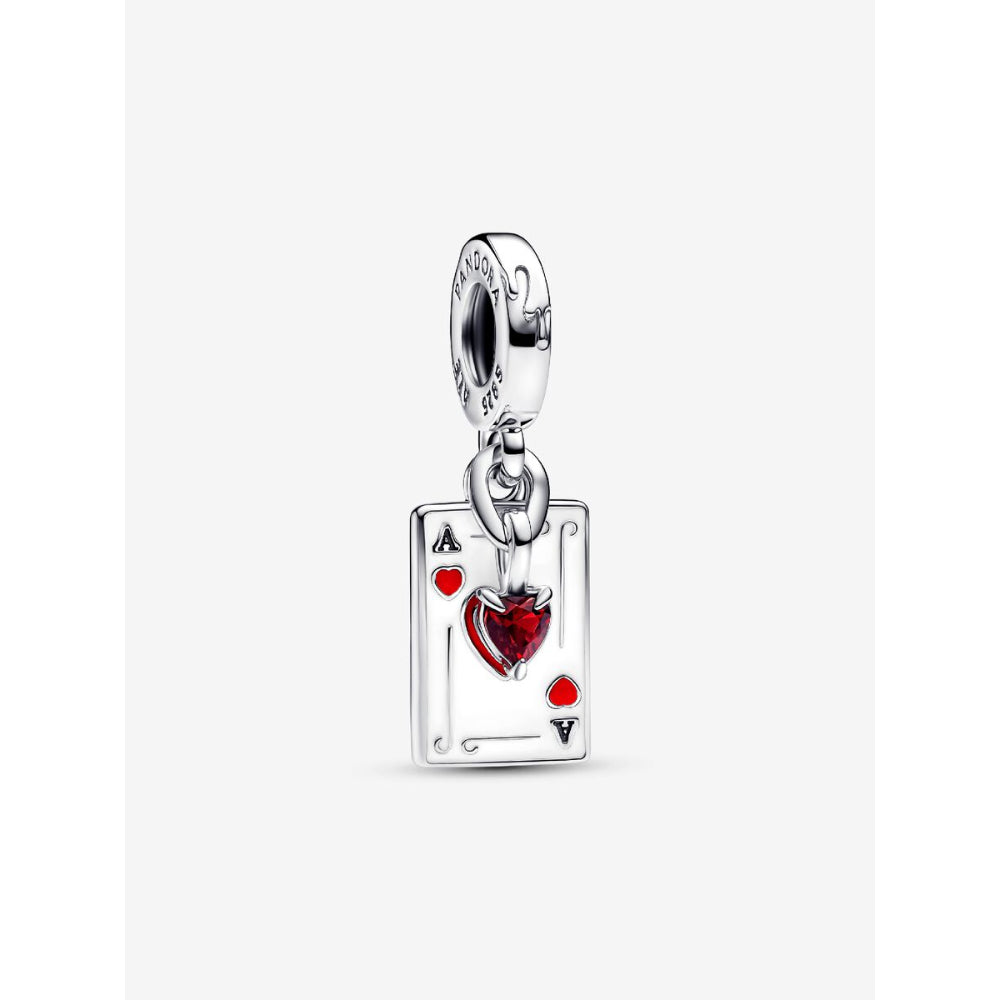 Pandora Sterling Silver Disney Villains Queen of Hearts Double Dangle Charm Image 1