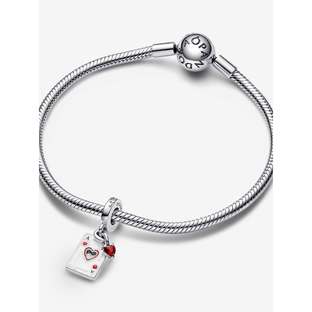 Pandora Sterling Silver Disney Villains Queen of Hearts Double Dangle Charm Image 6