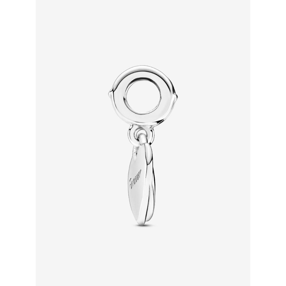 Pandora Sterling Silver Double Heart Split Dangle Charm Image 5