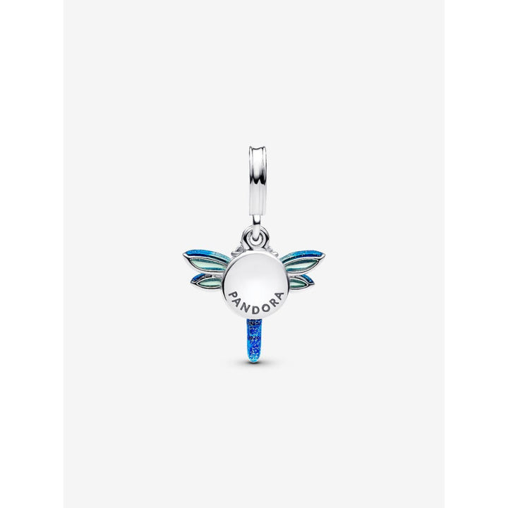 Pandora Sterling Silver Dragonfly Double Dangle Charm Image 5
