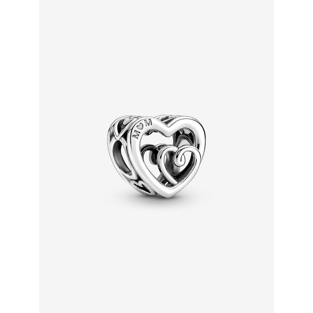 Pandora Sterling Silver Entwined Infinite Hearts Charm Image 1
