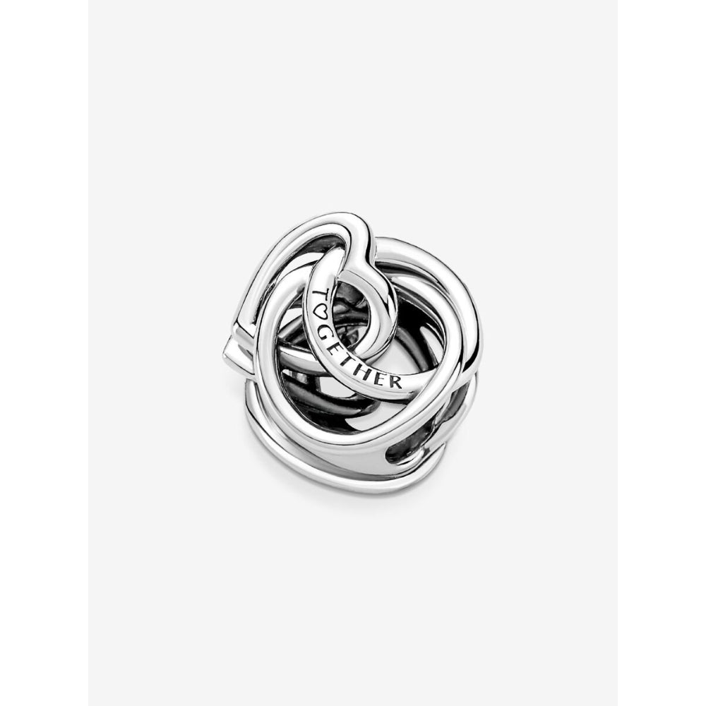 Pandora Sterling Silver Family Always Encircled Heart Charm Image 4