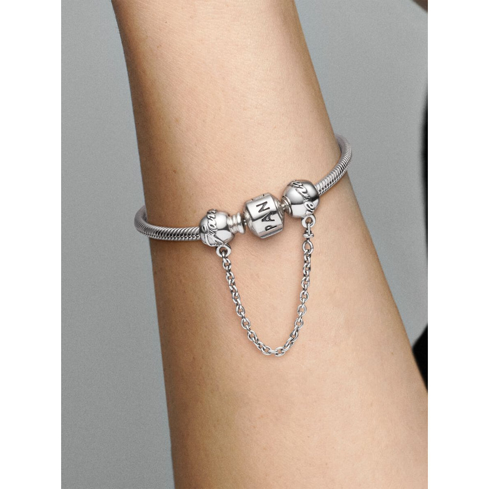 Pandora Sterling Silver Family Forever Safety Chain Charm Image 2