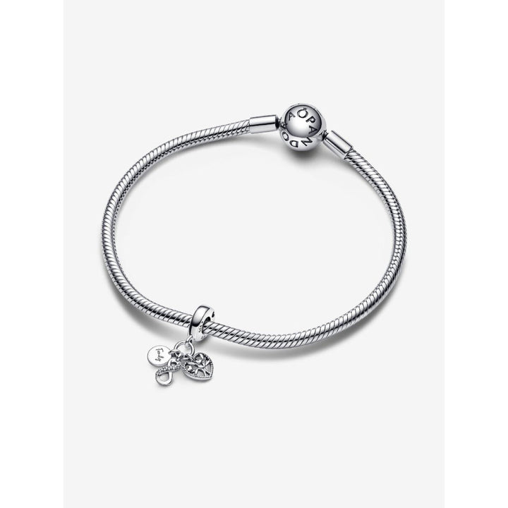 Pandora Sterling Silver Family Infinity Triple Dangle Charm Image 4
